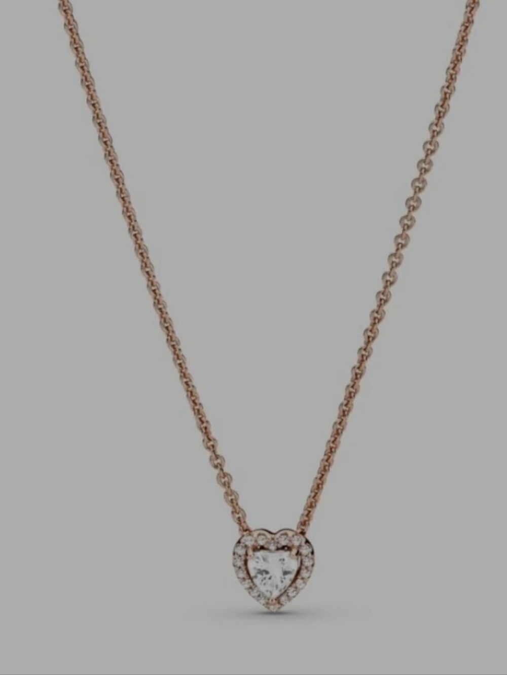 Authentic Pandora Sparkling Heart Collier Necklace